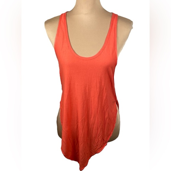 Free People Orange Tank Top Small - Picture 2 of 6